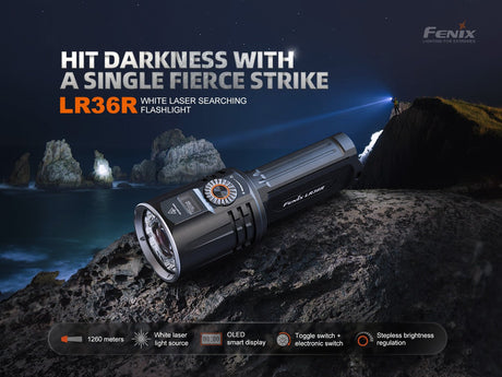 Fenix LR36R White Laser Searching Flashlight - Magnadyne