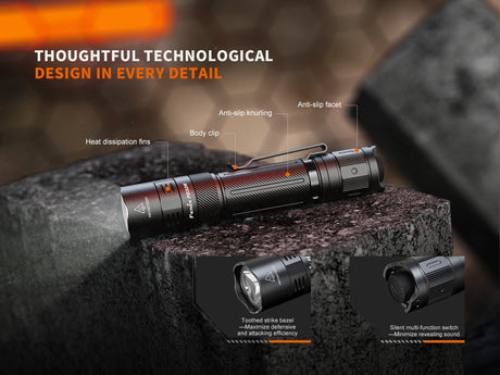 Fenix PD32R Rechargeable Silent Switch LED Flashlight - Magnadyne