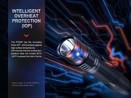 Fenix PD35R Compact Rechargeable Tactical Flashlight - Magnadyne