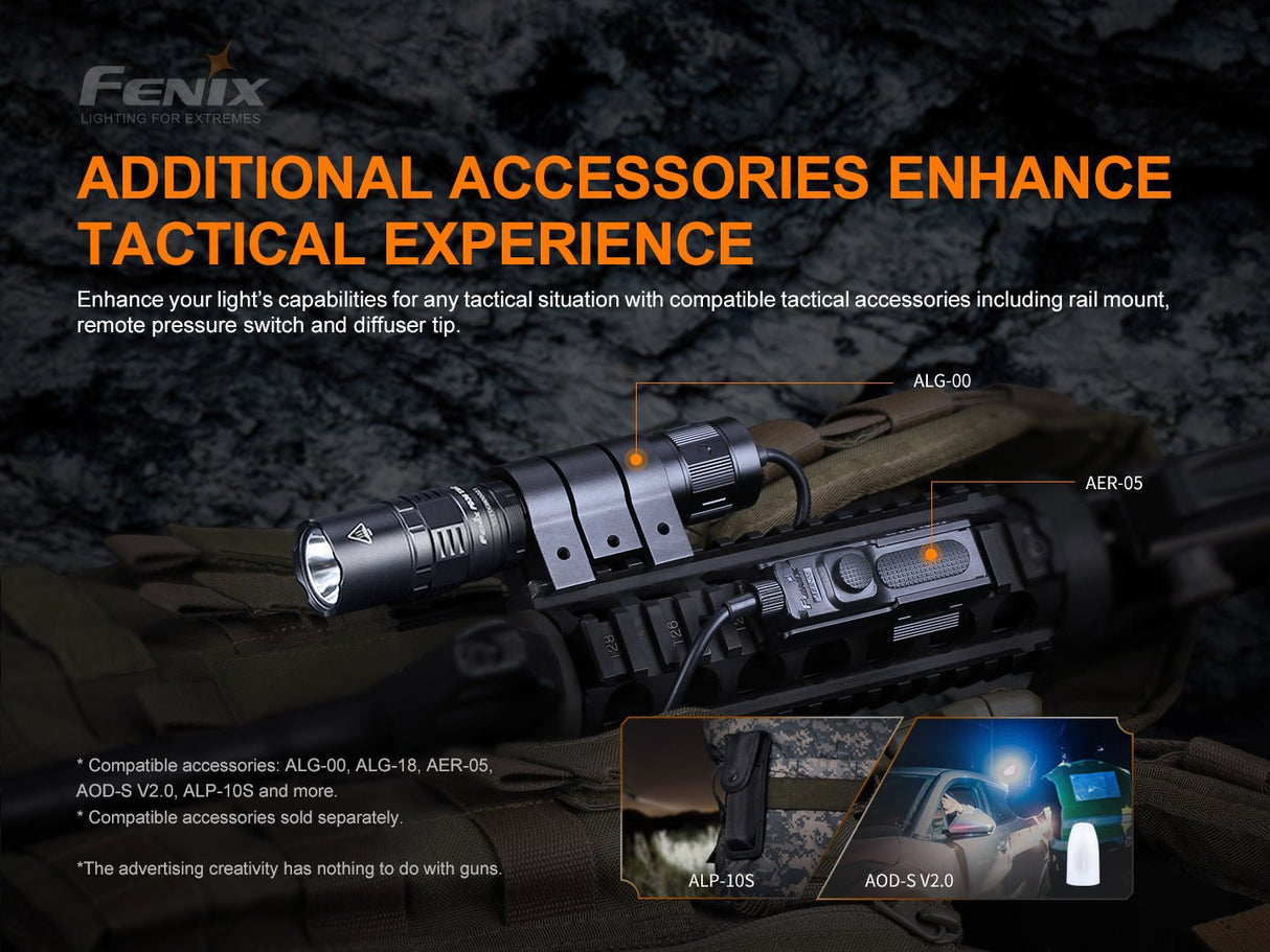 Fenix PD36 TAC Tactical Flashlight - 3000 Lumens - Magnadyne