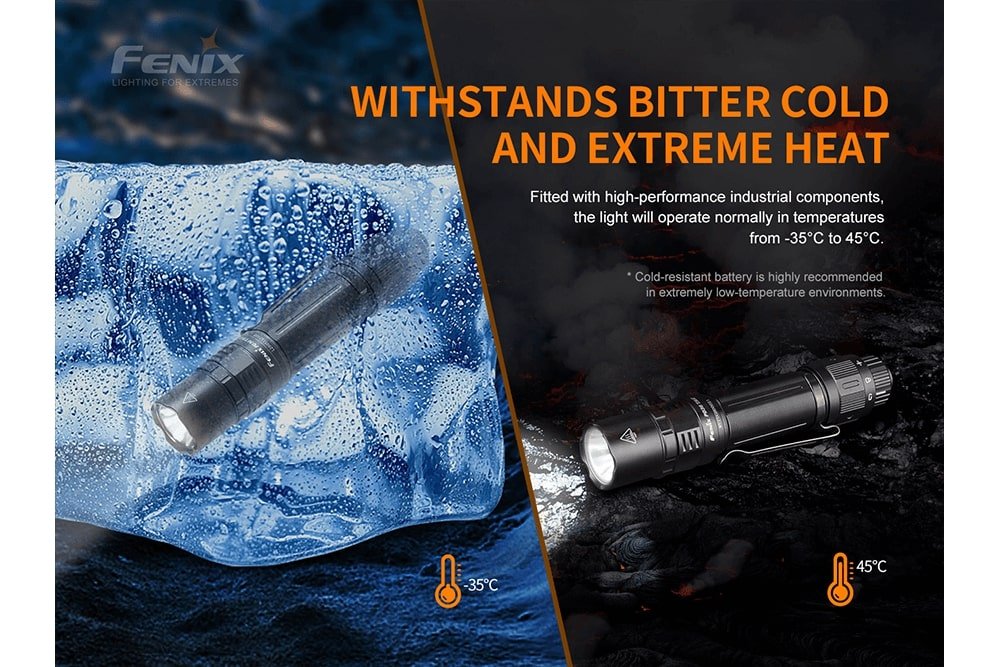 Fenix PD36 TAC Tactical Flashlight - 3000 Lumens - Magnadyne