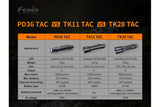 Fenix PD36 TAC Tactical Flashlight - 3000 Lumens - Magnadyne
