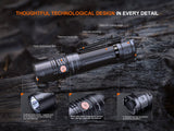 Fenix PD36R V2 Compact Rechargeable Tactical Flashlight - 1700 Lumens - Magnadyne