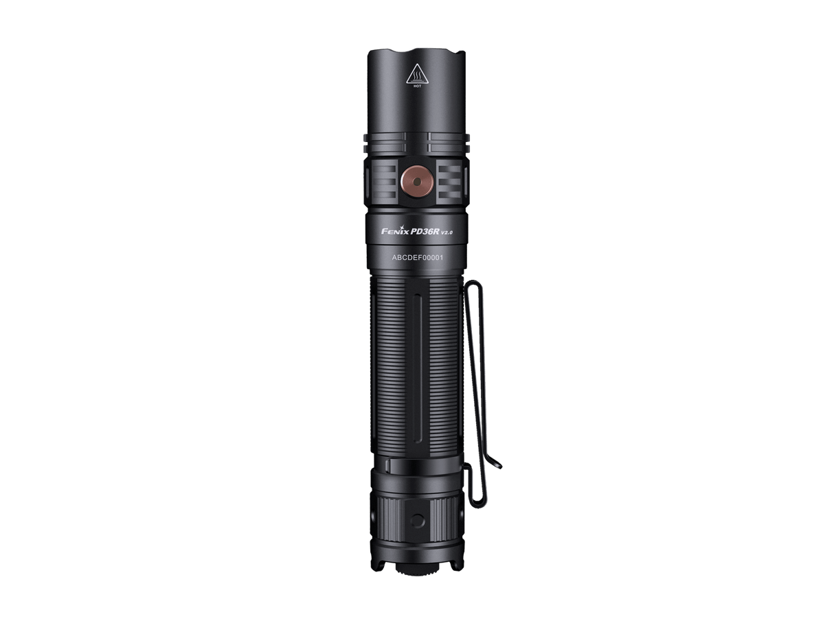 Fenix PD36R V2 Compact Rechargeable Tactical Flashlight - 1700 Lumens - Magnadyne