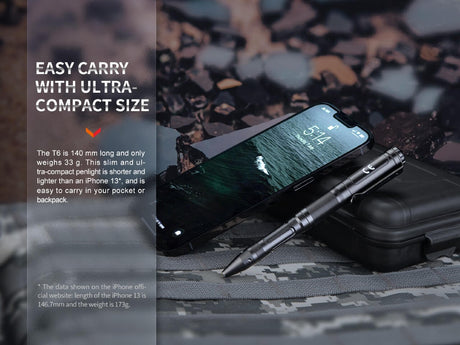Fenix T6 Tactical LED Penlight - Magnadyne
