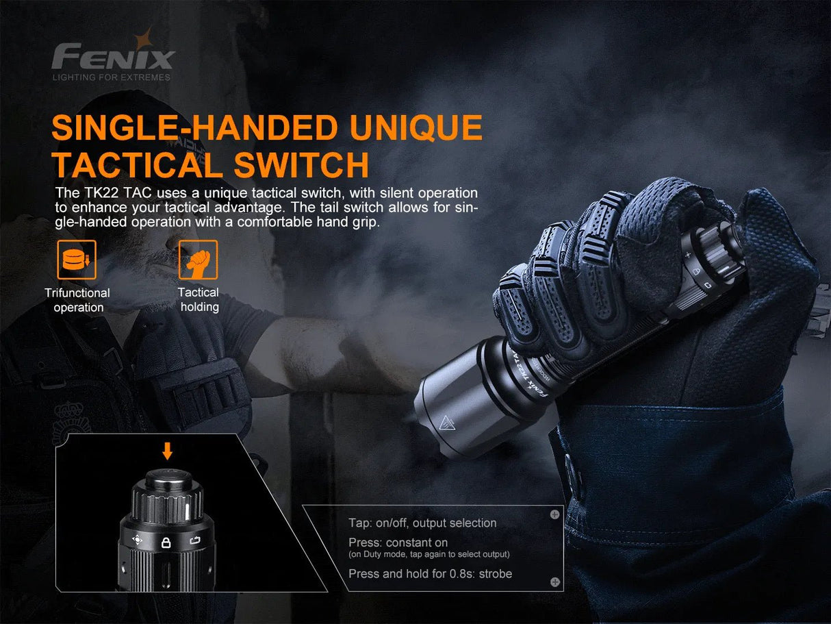 Fenix TK22 TAC Tactical Flashlight - 2800 Lumens - Magnadyne