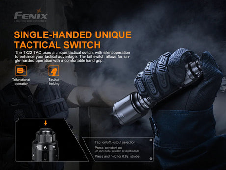 Fenix TK22 TAC Tactical Flashlight - 2800 Lumens - Magnadyne