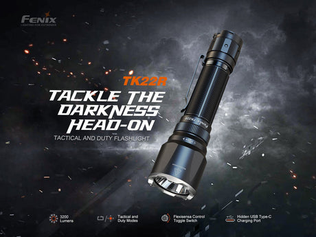Fenix TK22R Rechargeable Tactical & Duty Flashlight - Magnadyne
