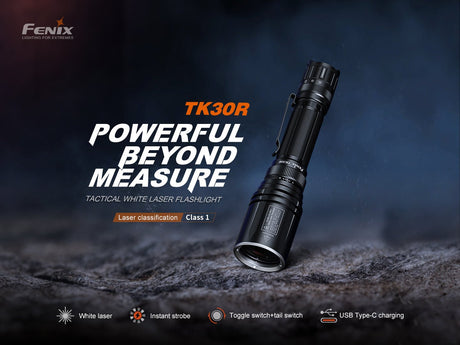 Fenix TK30R Tactical White Laser Rechargeable Flashlight - Magnadyne