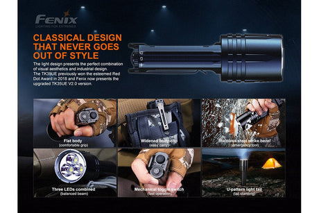 Fenix TK35UE V2.0 Flashlight - 5000 Lumens - Magnadyne
