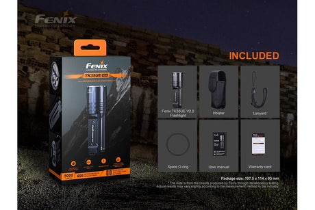 Fenix TK35UE V2.0 Flashlight - 5000 Lumens - Magnadyne