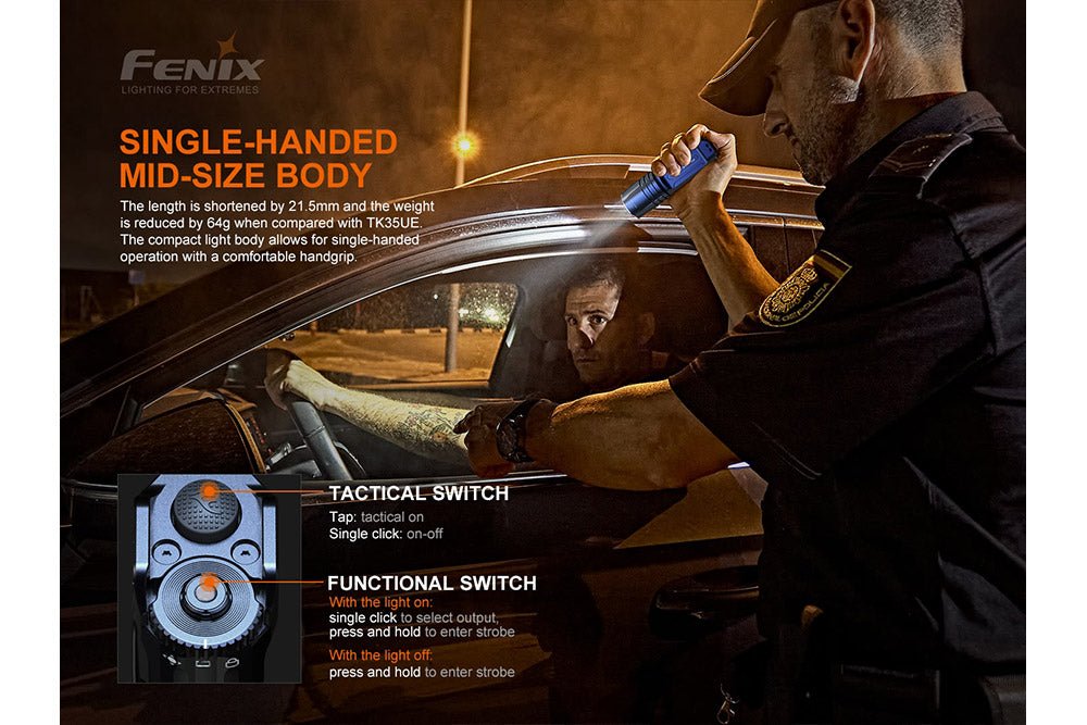 Fenix TK35UE V2.0 Flashlight - 5000 Lumens - Magnadyne