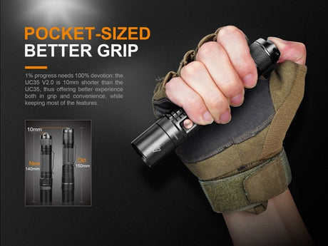 Fenix UC35 V2.0 LED Rechargeable EDC Flashlight - Magnadyne