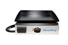 Flame King 17 inch LP Griddle with Small Regulator for RV pullout - Magnadyne