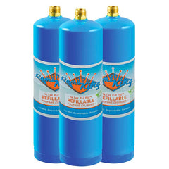 Flame King 3 Pack Eco Friendly Sustainable 1lb Refillable Propane Tank Welding LP Cylinder 14.1 - Magnadyne