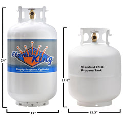 Flame King 30lb Propane Tank LP Cylinder with OPD - Magnadyne