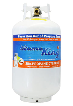 Flame King 30lb Propane Tank LP Cylinder with OPD & Gauge - Magnadyne