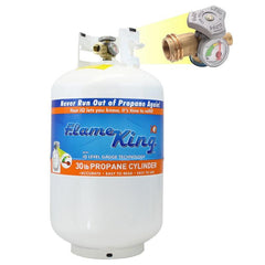 Flame King 30lb Propane Tank LP Cylinder with OPD & Gauge - Magnadyne