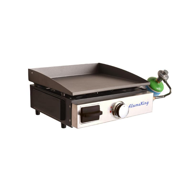 Flame King Flat Top Portable Propane Cast Iron Grill Griddle - Magnadyne