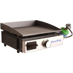 Flame King Flat Top Portable Propane Cast Iron Grill Griddle - Magnadyne