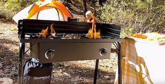 Flame King Outdoor Propane Double Dual Burner Cooker Stove - Magnadyne