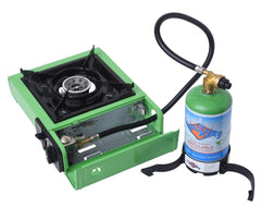 Flame King Portable Butane & Propane Gas Stove with Single Burner - Magnadyne