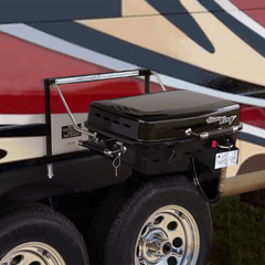 Flame King RV Trailer Mounted Grill BBQ with Carry Bag - Magnadyne