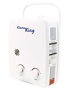 Flame King Tankless RV Camping Hot Shower Propane 5L 1.32GPM Water Heater 34,000 BTU