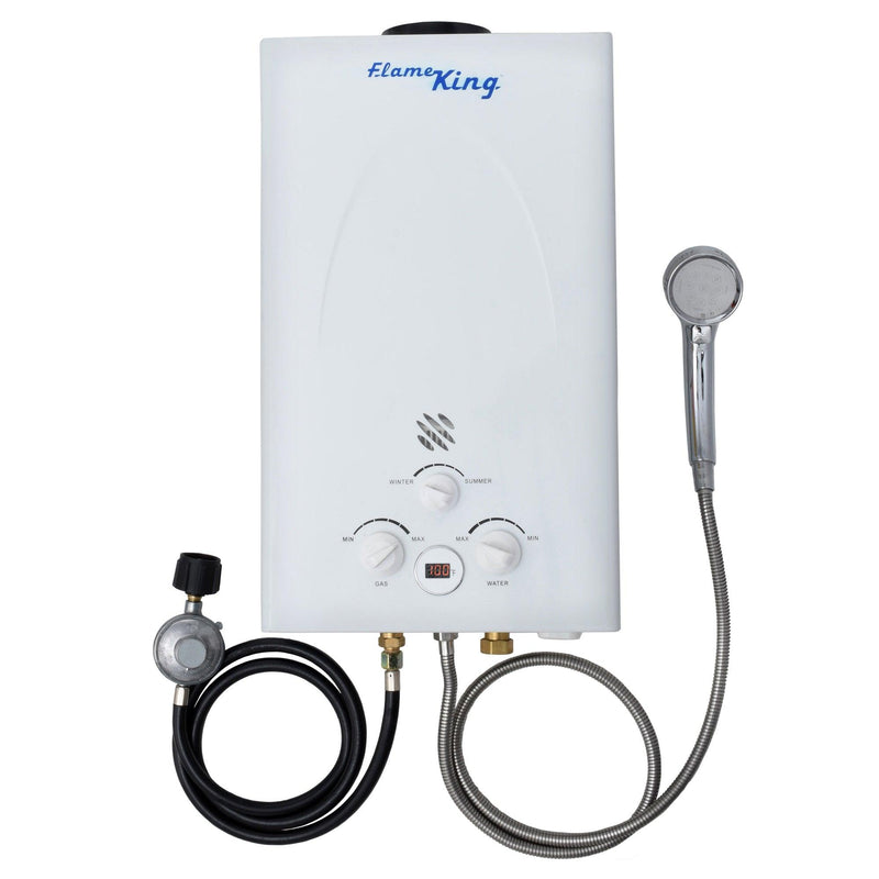 Flame King Tankless RV Camping Hot Shower Propane Water Heater 68,000 BTU - Magnadyne