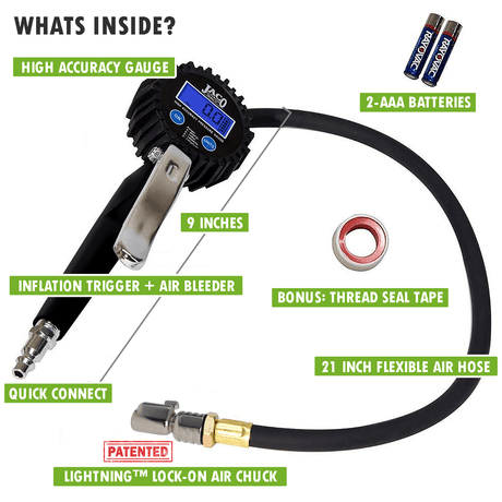 FlowPro® 2.0 Digital Tire Inflator with Pressure Gauge - 200 PSI - Magnadyne