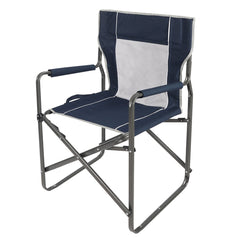 Foldable Camping Director's Chair with Breathable Mesh Back - Magnadyne