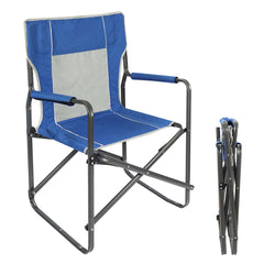 Foldable Camping Director's Chair with Breathable Mesh Back - Magnadyne