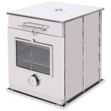 Foldable Stainless Steel Camping Oven with 3 Tier Grill for Propane Stove Baking Outdoor Cooking - Magnadyne