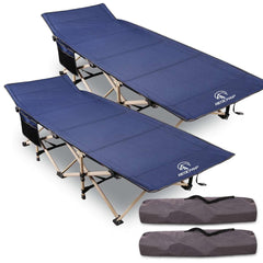 Folding Camping Cots for Adults Heavy Duty, Blue Grey - Magnadyne