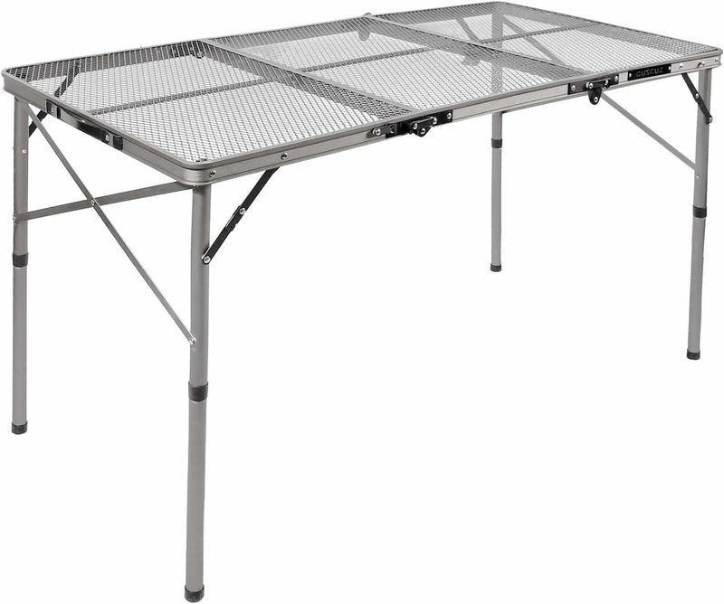 Folding Grill Table for Outside with Adjustable Height Legs - Magnadyne