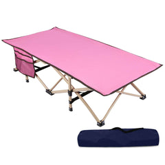 Folding Kids Cot for Sleeping,Blue Pink Navy - Magnadyne