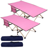 Folding Kids Cot for Sleeping,Blue Pink Navy - Magnadyne