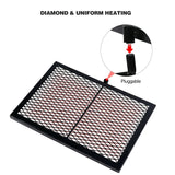 Folding Swivel Campfire Grill Heavy Duty Steel Grate with Carrying Bag for Outdoor Open Flame Cooking - Magnadyne