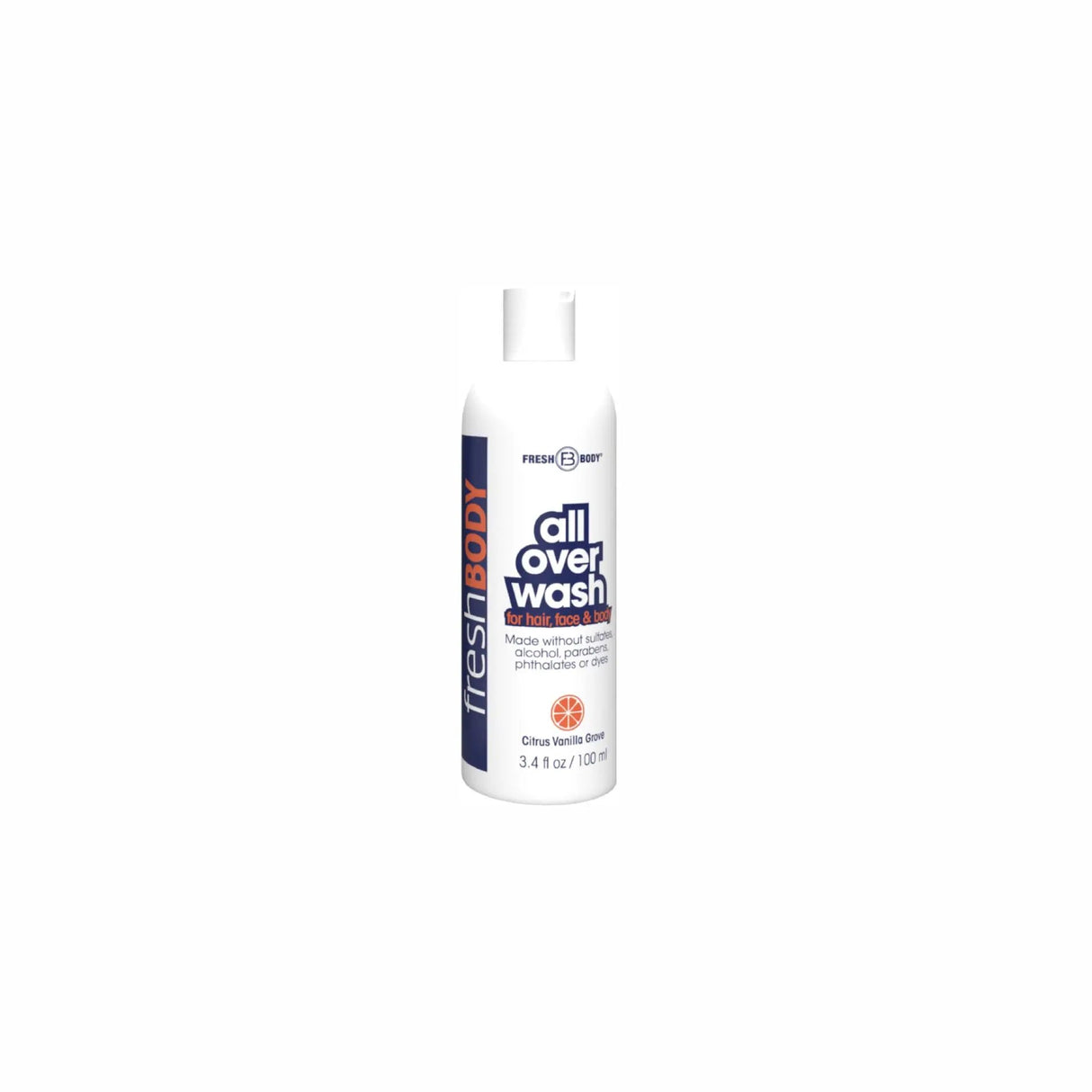 Fresh Bodywash All Over Wash - Citrus Vanilla Grove - 3.4 fl oz Travel Size - Magnadyne
