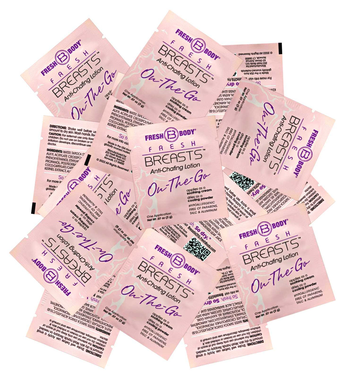 Fresh Breasts On-The-Go Lotion Packets (select quantity) - Magnadyne