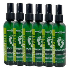 Fresh Feet Foot Spray with Eucalyptus, Spearmint & Tea Tree Oil - 4 oz Spray Bottle - Magnadyne