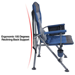 Heavy Duty Folding Camping Chair with High Back & Cup Holder - Magnadyne