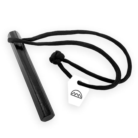 HexaLite™ "Mini" - Compact Ferro Rod Fire Starter - 6 - Sided Shape & Ceramic Striker - Magnadyne