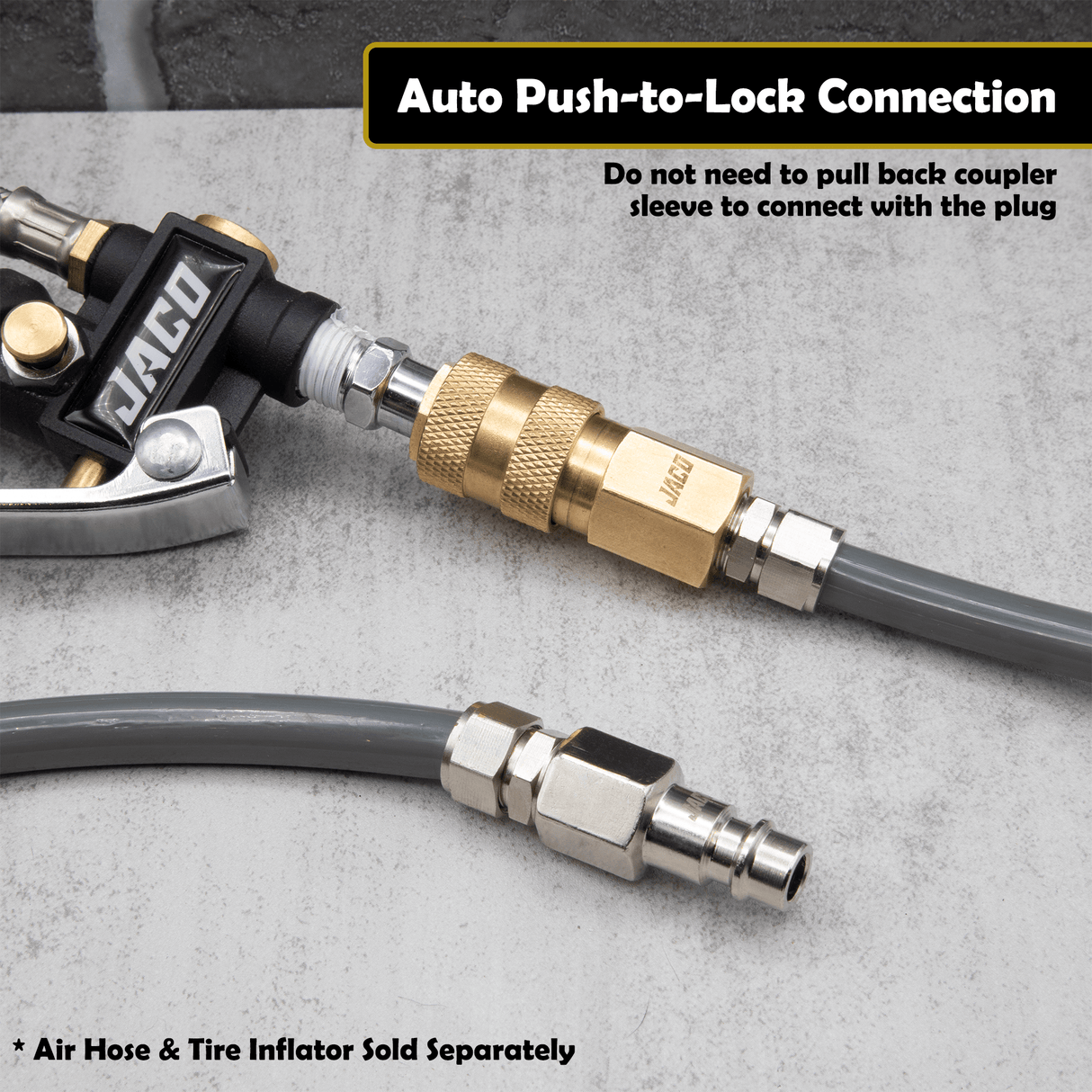 Hi-Flo Quick Connect Air Fittings | Plug & Coupler Kit - 1/4" NPT (Set of 12) - Magnadyne