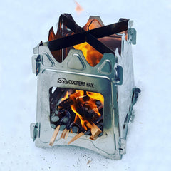 Hiker Twig Stove - LiteWeight Stainless Steel Flat - Pack Stove - Magnadyne