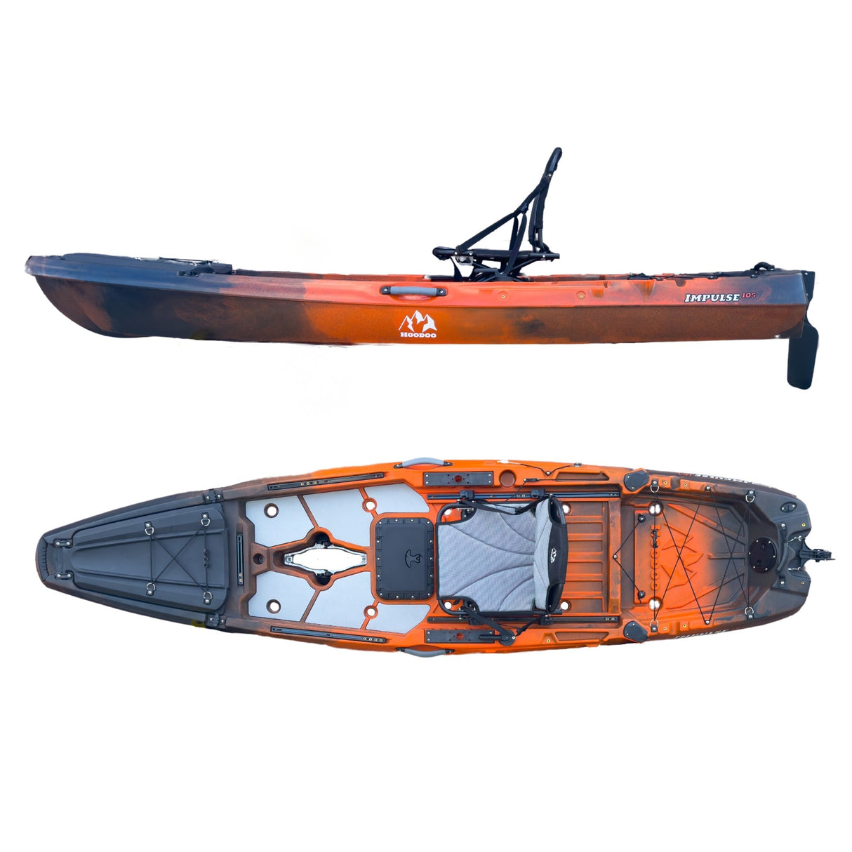 Hoodoo Impulse 105 Fin Drive Kayak - Magnadyne