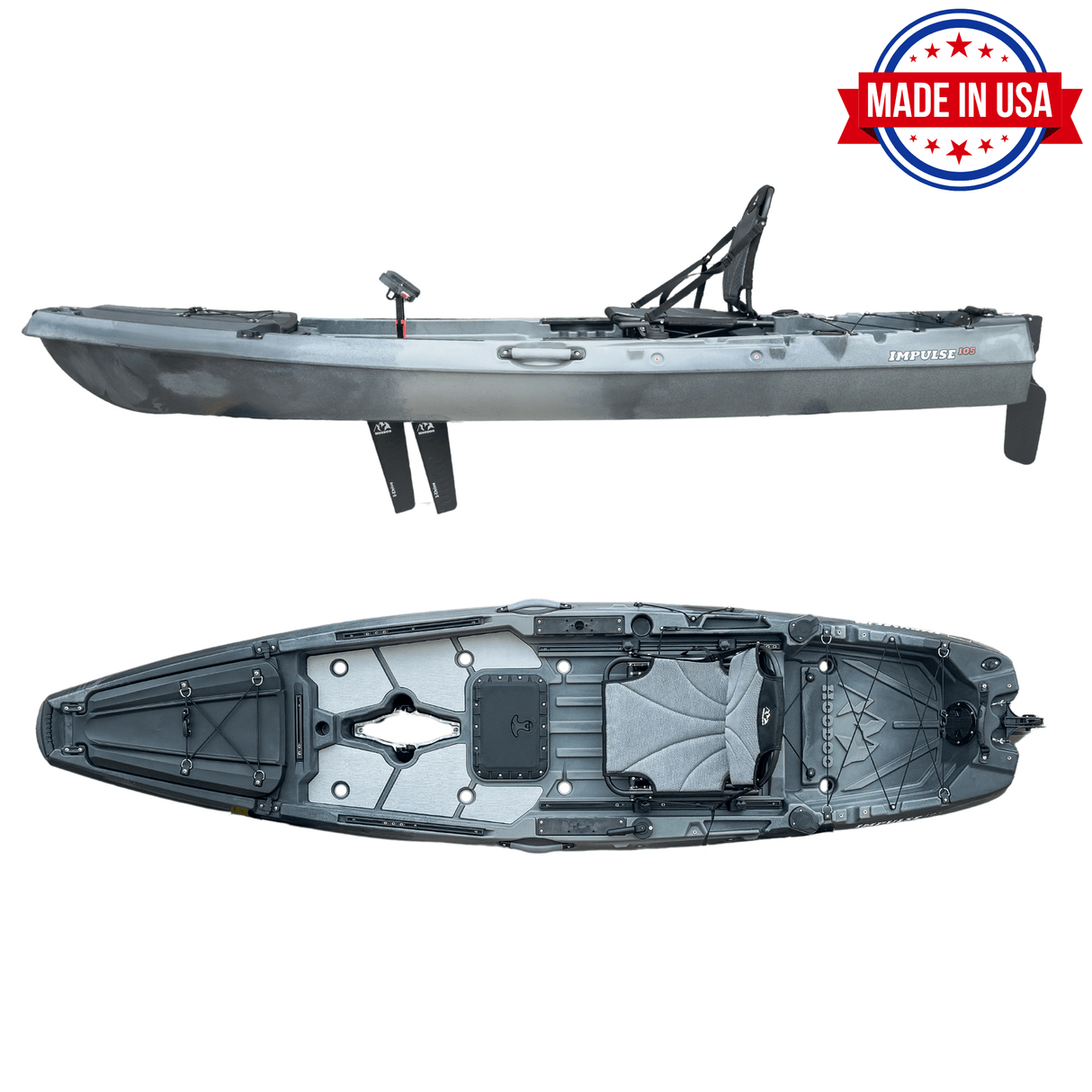 Hoodoo Impulse 105 Fin Drive Kayak - Magnadyne