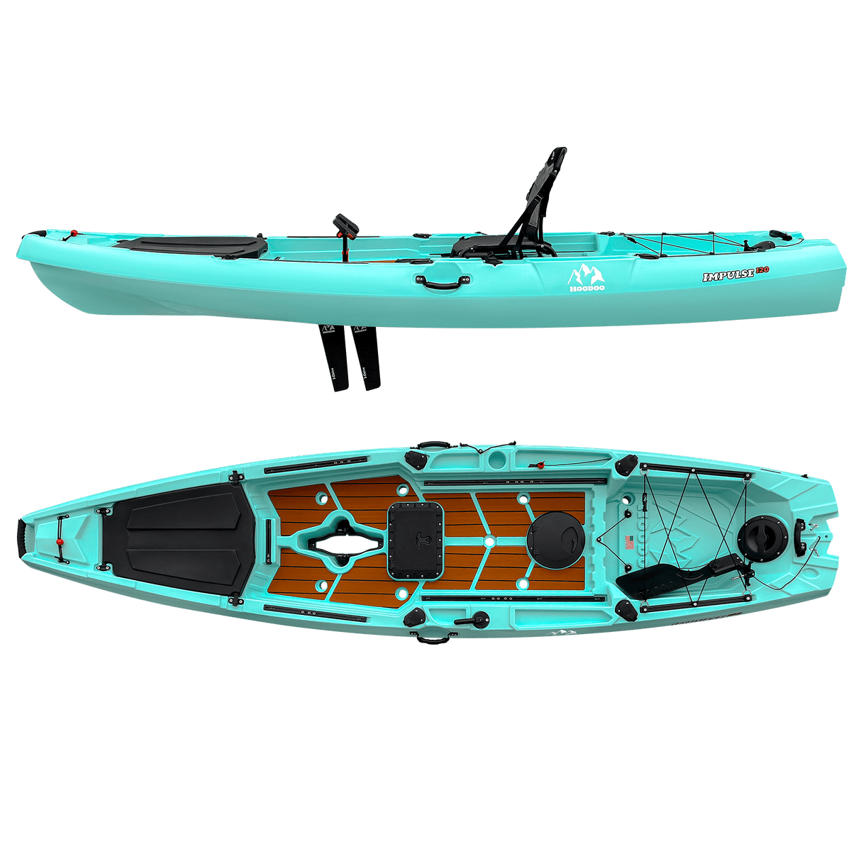 Hoodoo Impulse 120 Fin Drive Kayak - Magnadyne