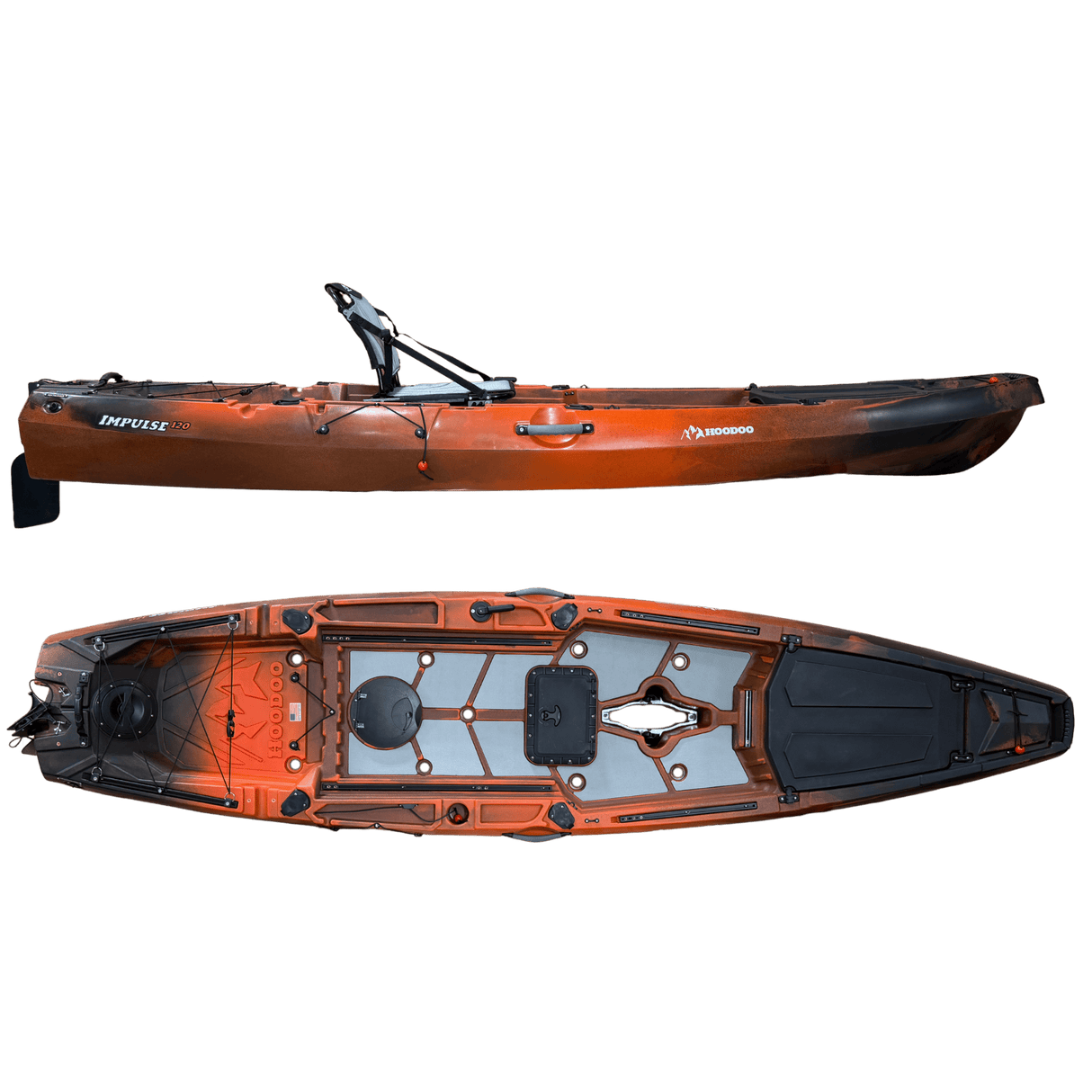 Hoodoo Impulse 120 Fin Drive Kayak - Magnadyne