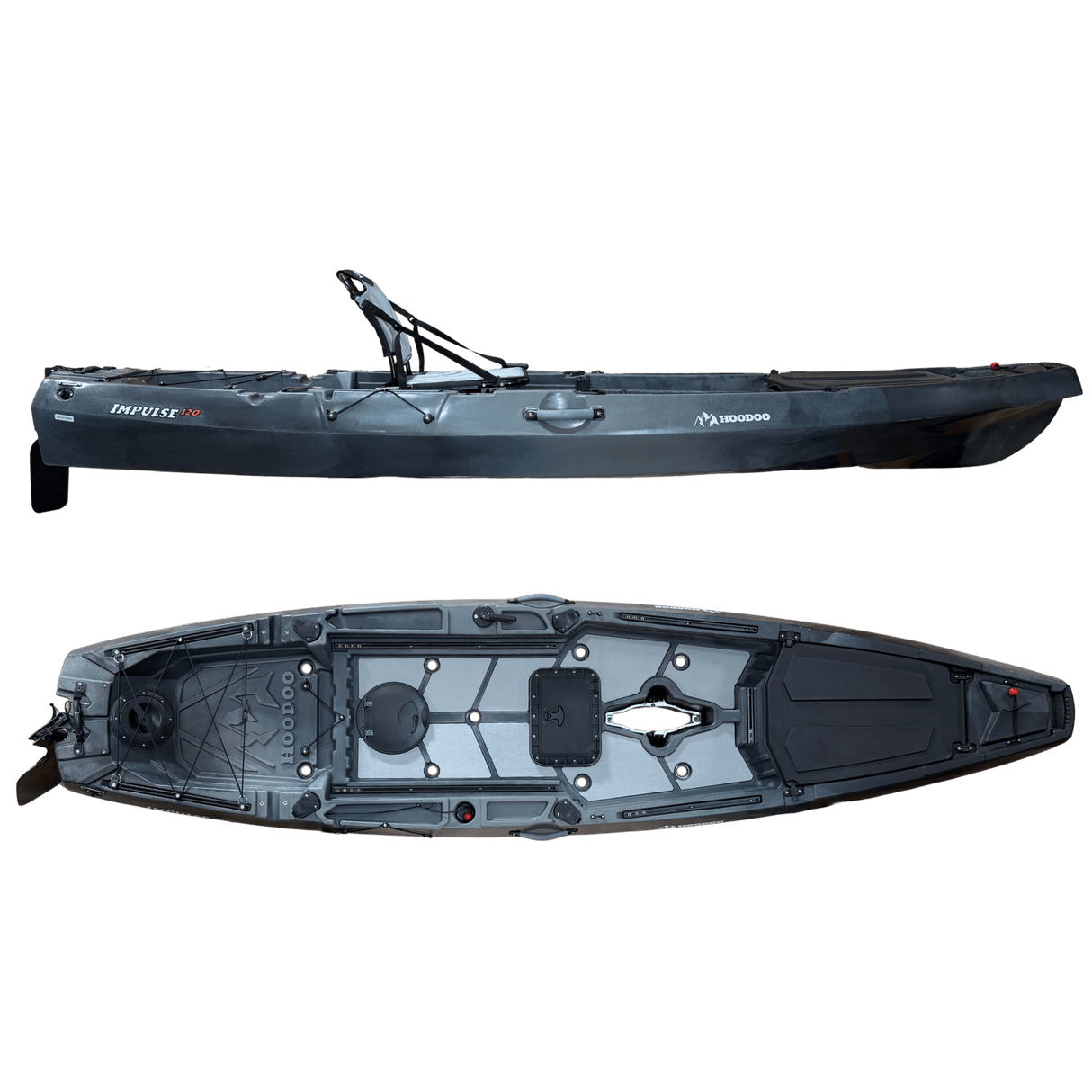 Hoodoo Impulse 120 Fin Drive Kayak - Magnadyne